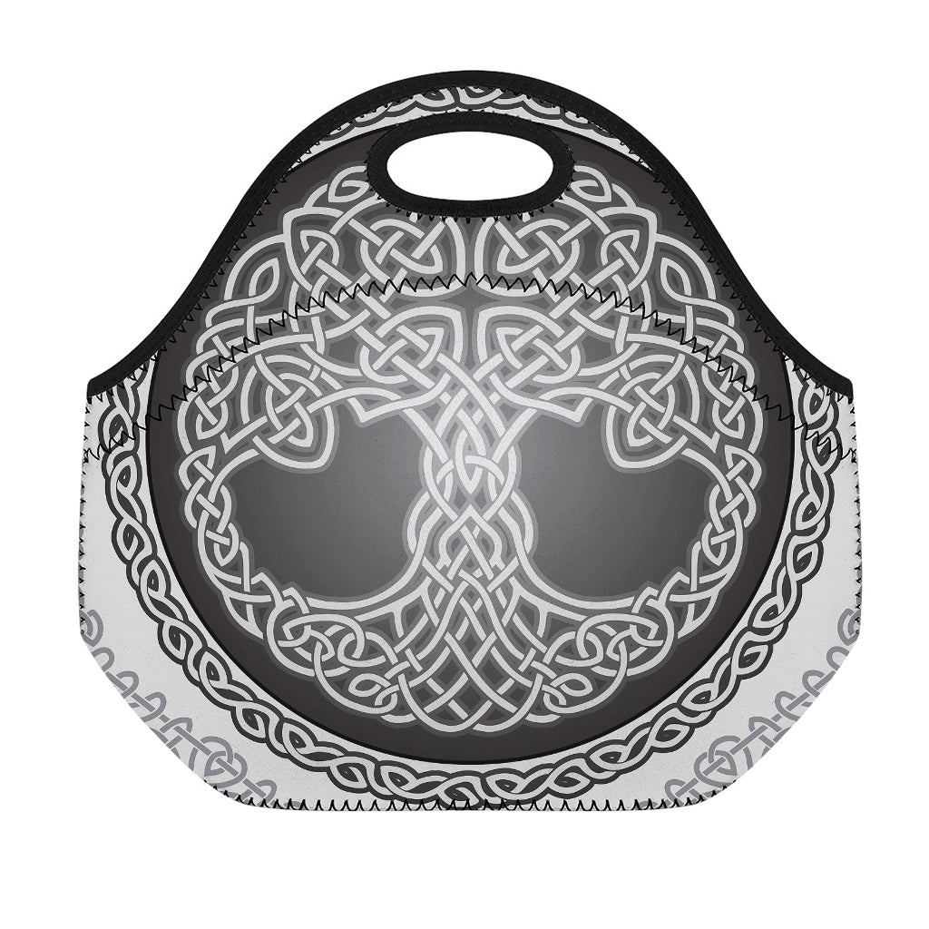 Celtic Knot Tree Of Life Print Neoprene Lunch Bag