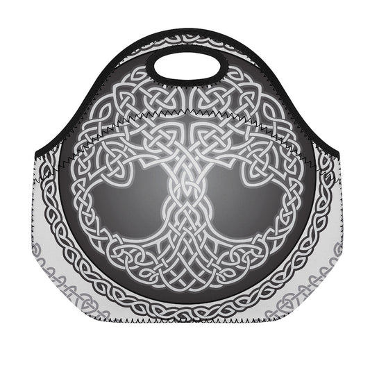 Celtic Knot Tree Of Life Print Neoprene Lunch Bag