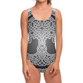 Celtic Knot Tree Of Life Print One Piece Swimsuit