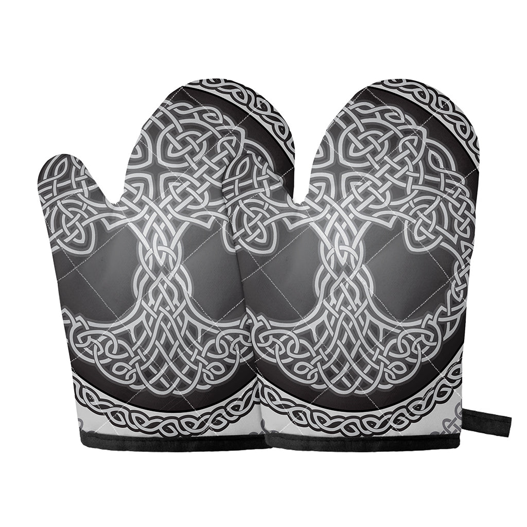 Celtic Knot Tree Of Life Print Oven Mitts