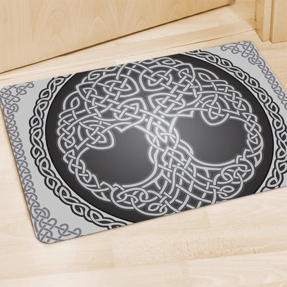 Celtic Knot Tree Of Life Print Polyester Doormat