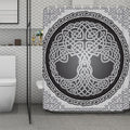 Celtic Knot Tree Of Life Print Polyester Shower Curtain