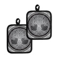 Celtic Knot Tree Of Life Print Pot Holders