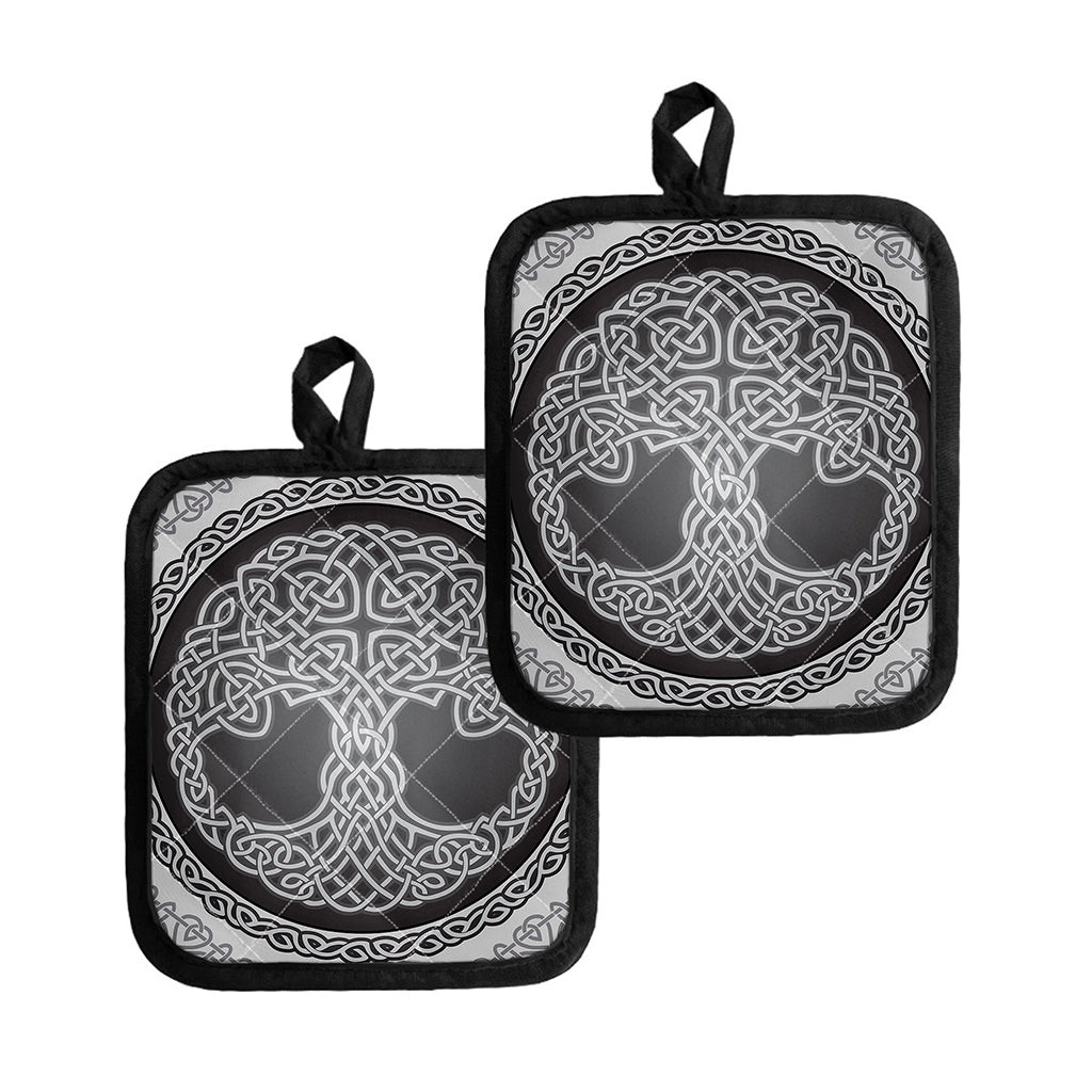 Celtic Knot Tree Of Life Print Pot Holders