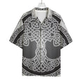 Celtic Knot Tree Of Life Print Rayon Hawaiian Shirt