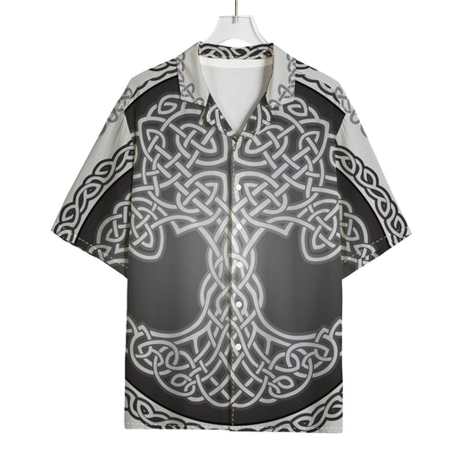 Celtic Knot Tree Of Life Print Rayon Hawaiian Shirt