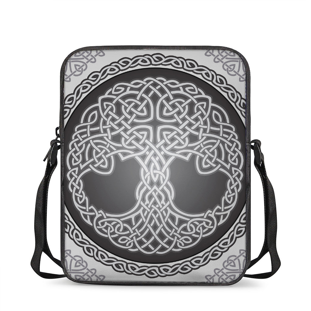 Celtic Knot Tree Of Life Print Rectangular Crossbody Bag