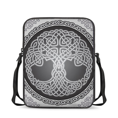 Celtic Knot Tree Of Life Print Rectangular Crossbody Bag