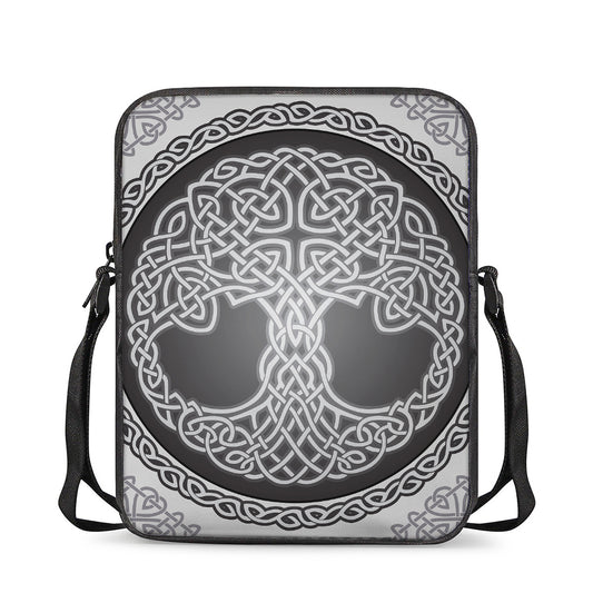 Celtic Knot Tree Of Life Print Rectangular Crossbody Bag