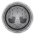 Celtic Knot Tree Of Life Print Round Blanket