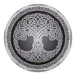 Celtic Knot Tree Of Life Print Round Blanket