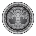 Celtic Knot Tree Of Life Print Round Floor Mat