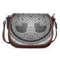 Celtic Knot Tree Of Life Print Saddle Bag