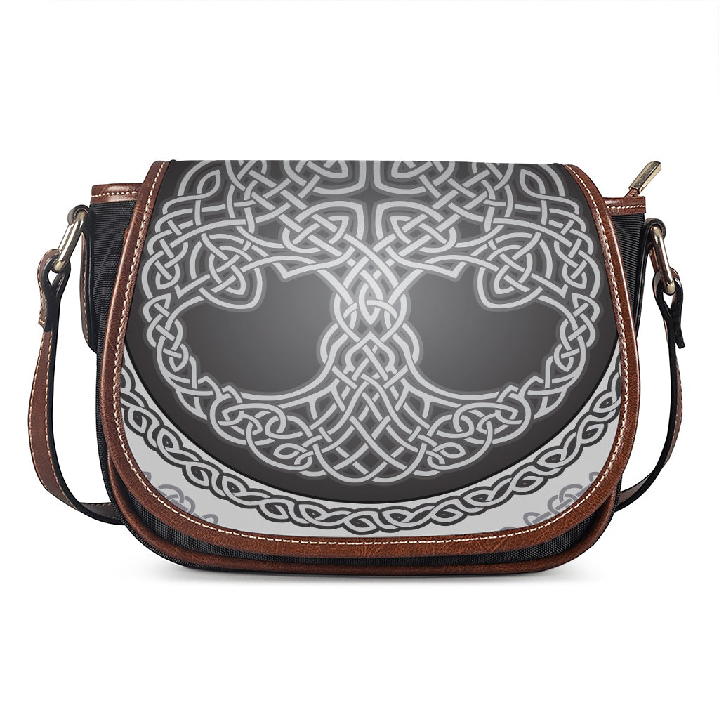 Celtic Knot Tree Of Life Print Saddle Bag