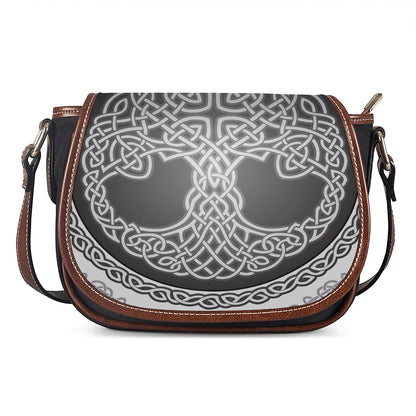 Celtic Knot Tree Of Life Print Saddle Bag
