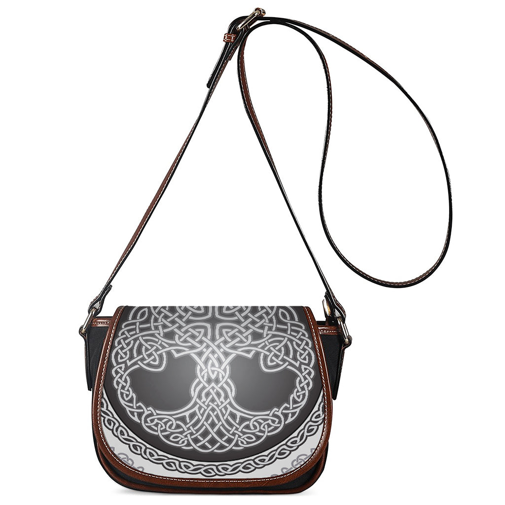 Celtic Knot Tree Of Life Print Saddle Bag