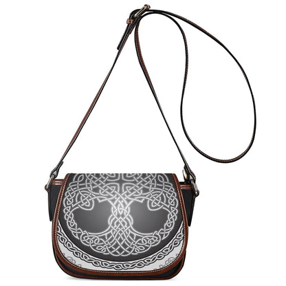 Celtic Knot Tree Of Life Print Saddle Bag