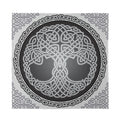 Celtic Knot Tree Of Life Print Silk Bandana