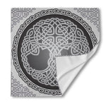 Celtic Knot Tree Of Life Print Silk Bandana
