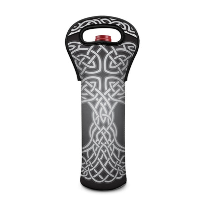 Celtic Knot Tree Of Life Print Single Neoprene Wine Tote