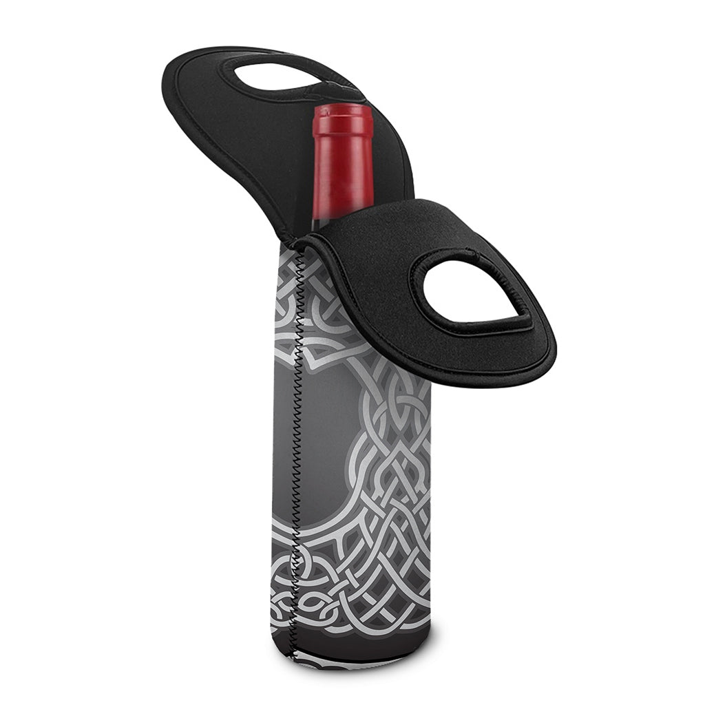 Celtic Knot Tree Of Life Print Single Neoprene Wine Tote