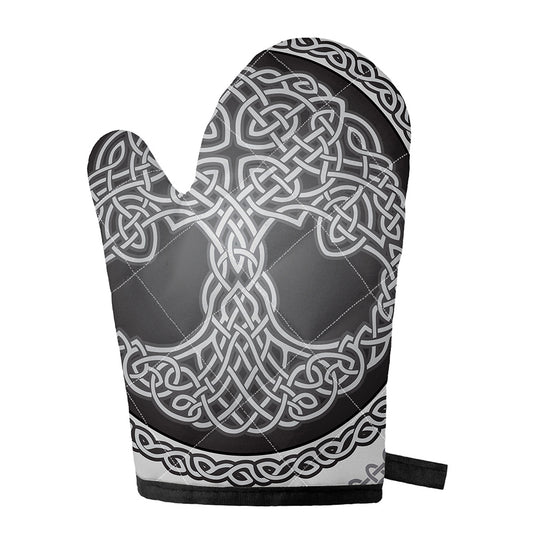 Celtic Knot Tree Of Life Print Single Oven Mitt