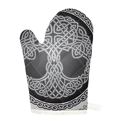 Celtic Knot Tree Of Life Print Single Oven Mitt