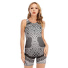 Celtic Knot Tree Of Life Print Sleeveless One Piece Swimsuit