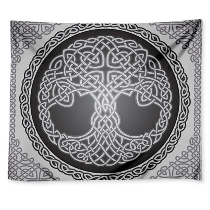 Celtic Knot Tree Of Life Print Tapestry