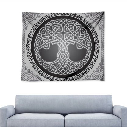 Celtic Knot Tree Of Life Print Tapestry