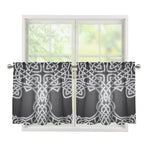 Celtic Knot Tree Of Life Print Tier Curtains
