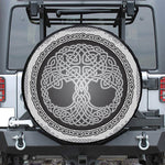 Celtic Knot Tree Of Life Print Tire Cover
