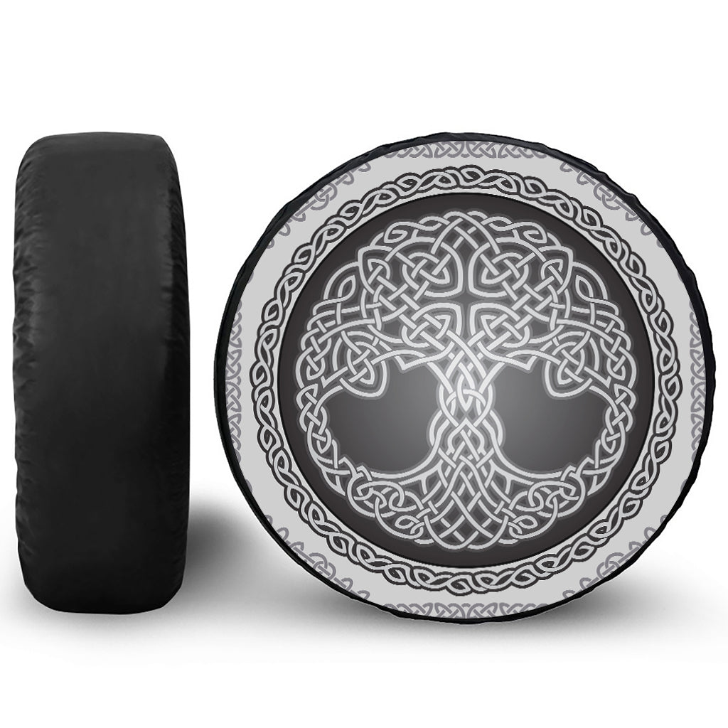 Celtic Knot Tree Of Life Print Tire Cover