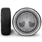 Celtic Knot Tree Of Life Print Tire Cover