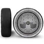 Celtic Knot Tree Of Life Print Tire Cover With Camera Hole