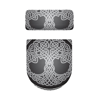 Celtic Knot Tree Of Life Print Toilet Lid And Tank Cover Set