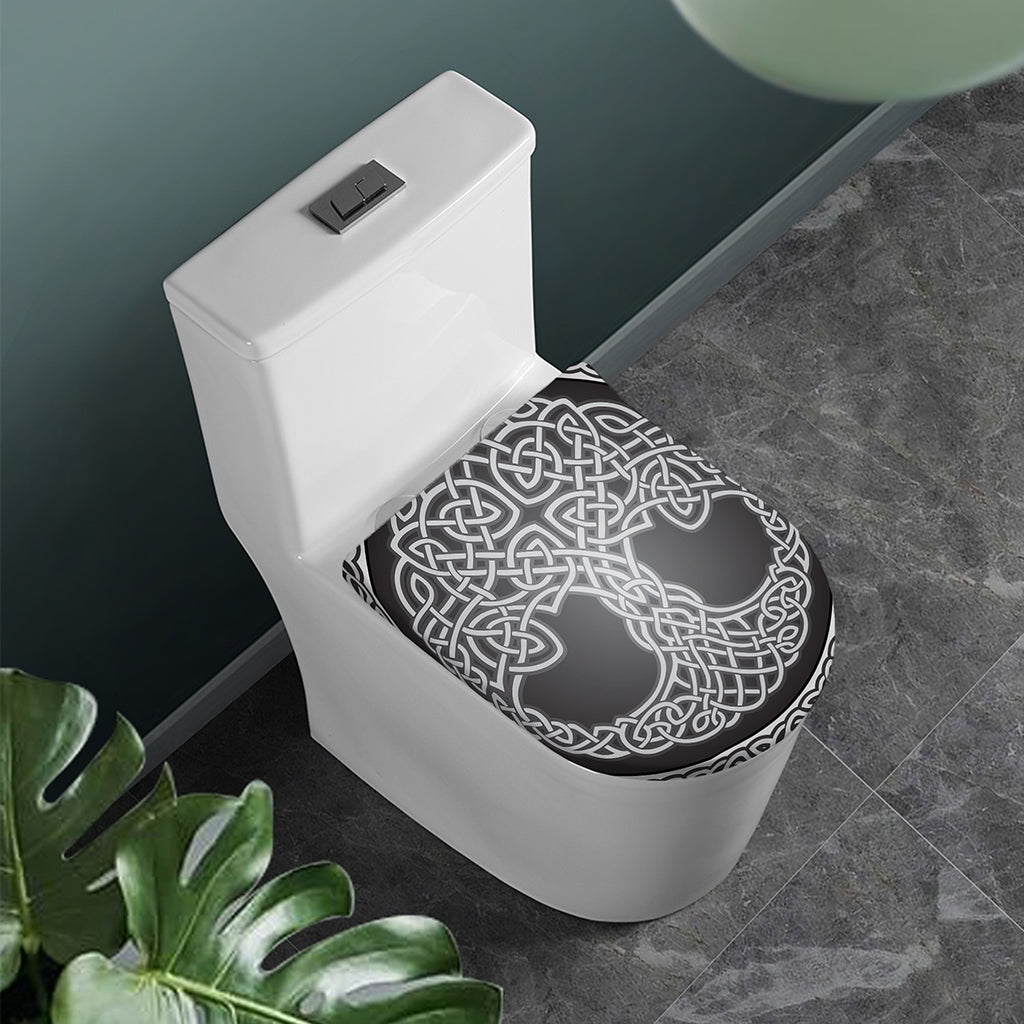 Celtic Knot Tree Of Life Print Toilet Lid Cover