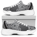 Celtic Knot Tree Of Life Print White Chunky Shoes