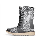 Celtic Knot Tree Of Life Print Winter Boots