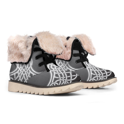 Celtic Knot Tree Of Life Print Winter Boots
