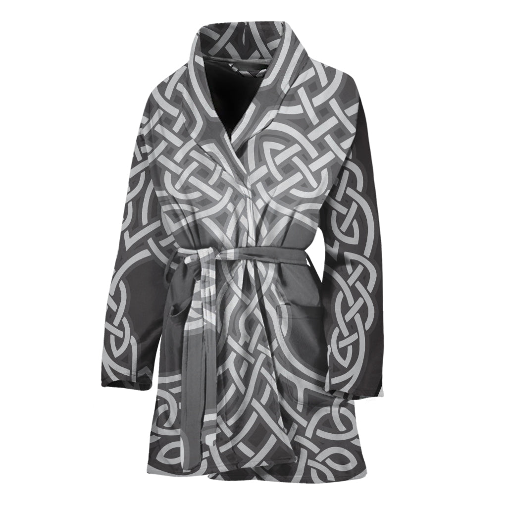 Celtic Knot Tree Of Life Print Women's Bathrobe