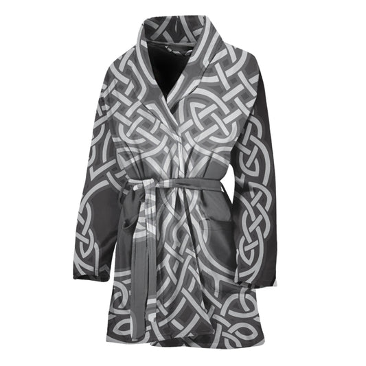 Celtic Knot Tree Of Life Print Women's Bathrobe