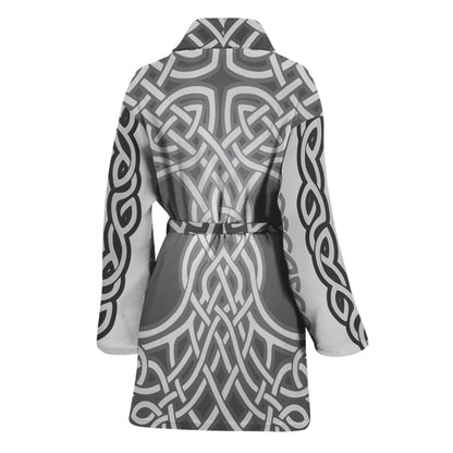 Celtic Knot Tree Of Life Print Women's Bathrobe