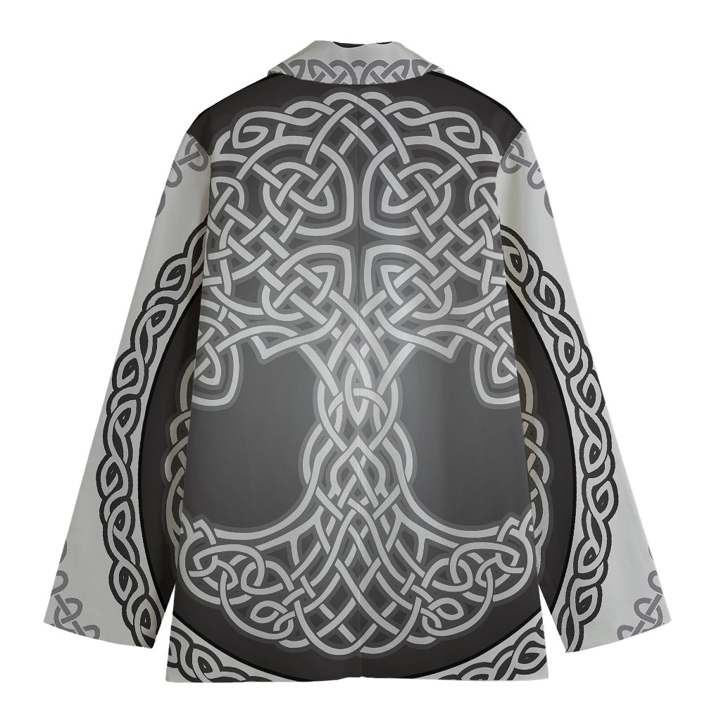 Celtic Knot Tree Of Life Print Women's Blazer