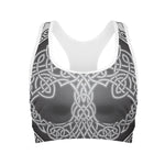 Celtic Knot Tree Of Life Print Women's Sports Bra