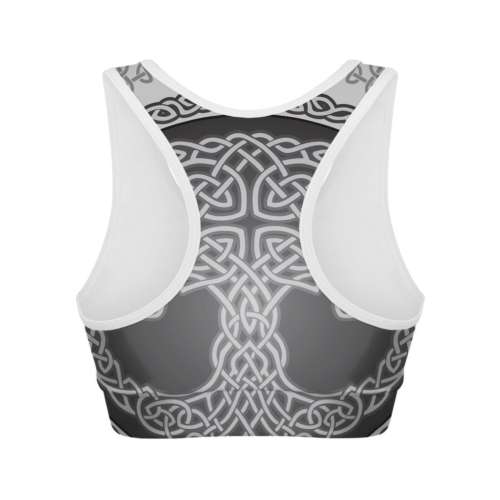 Celtic Knot Tree Of Life Print Women's Sports Bra