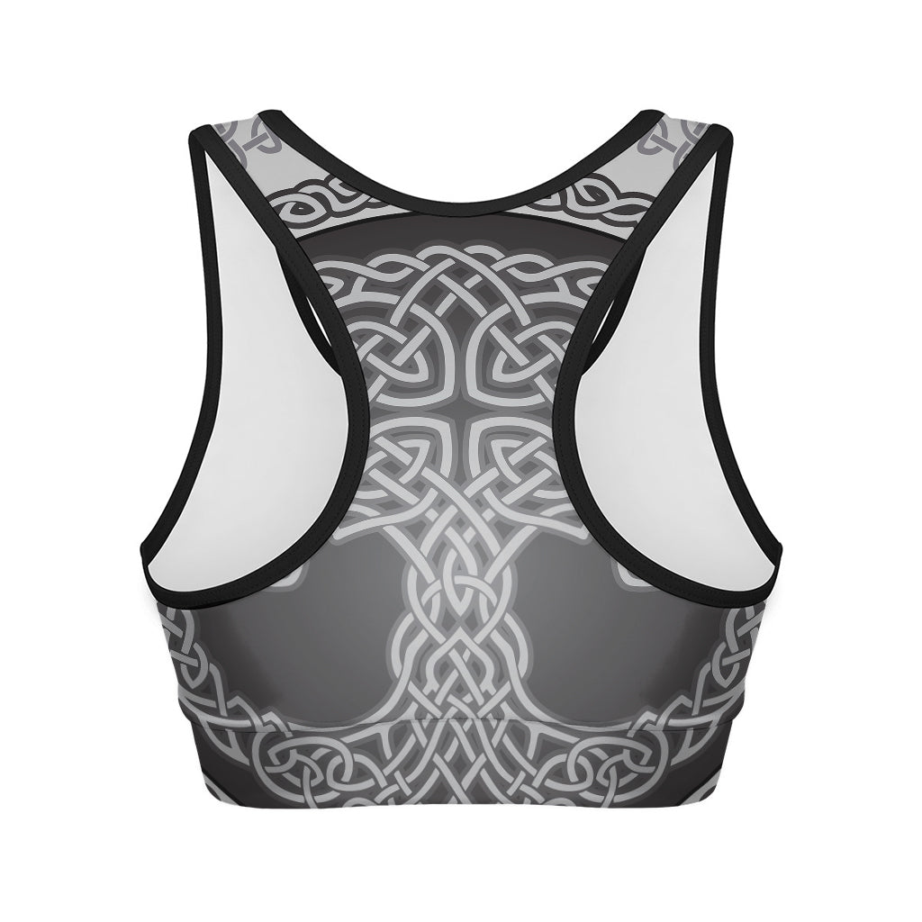 Celtic Knot Tree Of Life Print Women's Sports Bra
