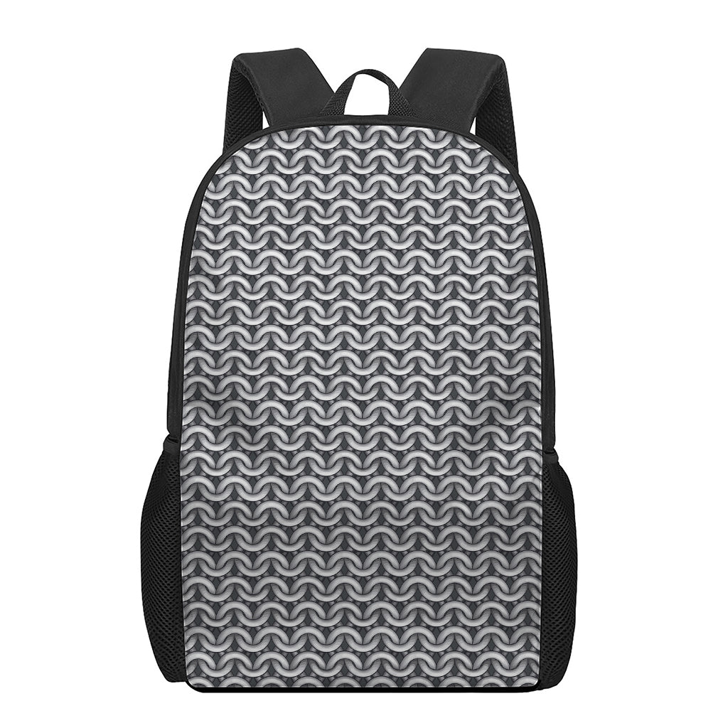 Chainmail Print 17 Inch Backpack