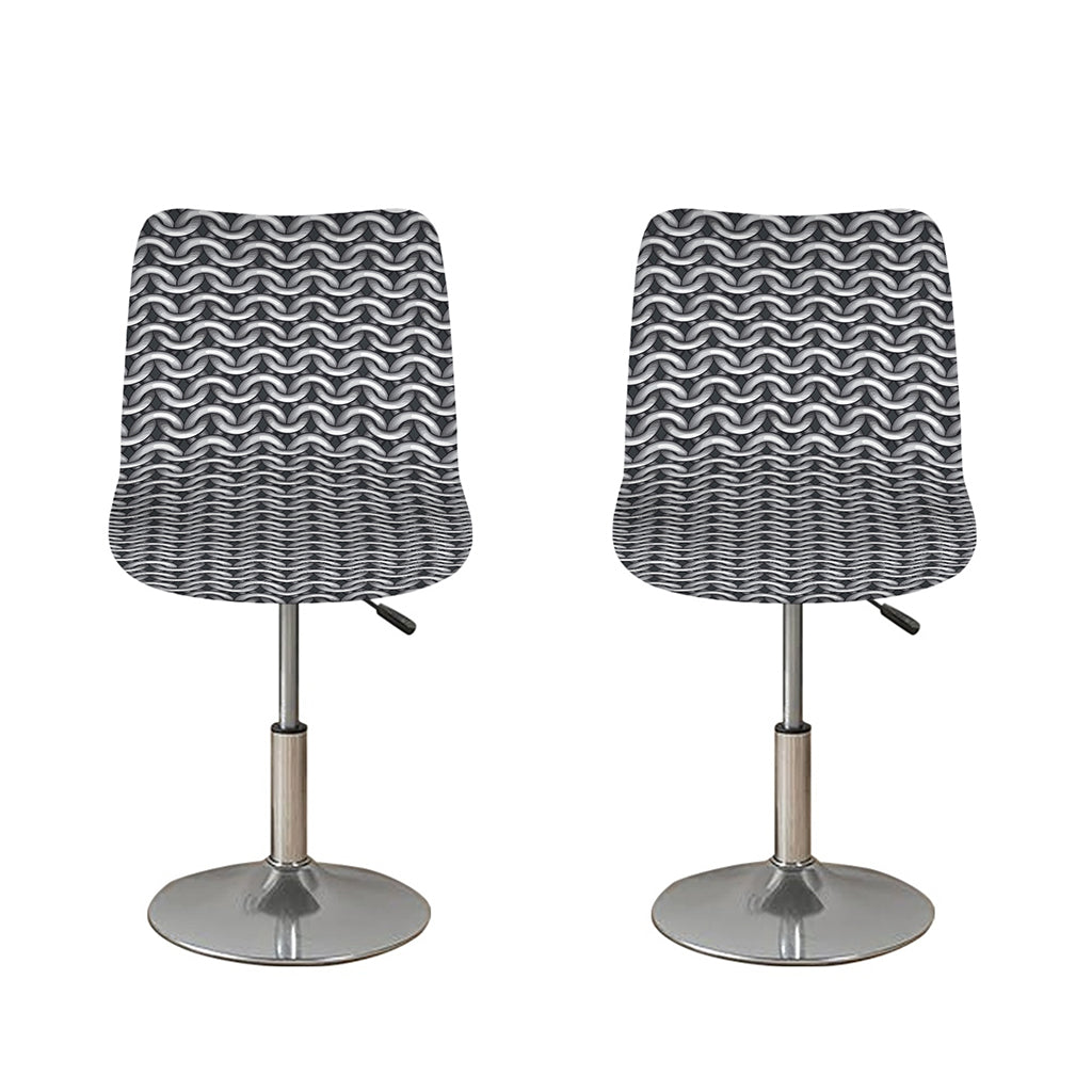 Chainmail Print Bar Stool Covers