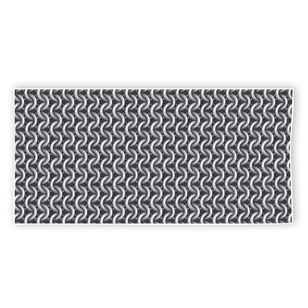 Chainmail Print Beach Towel